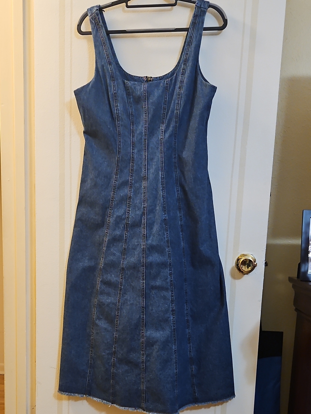 Joie Blue Denim Midi Large Tank Dress